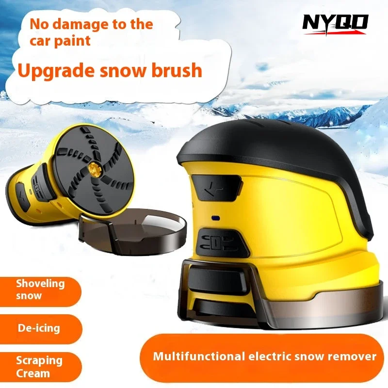 Car Ice Snow Scraper USB Electric Heated Snow Removal Windshield Glass Defrost Cleaning Tools Automobile Fast Snow Deicing