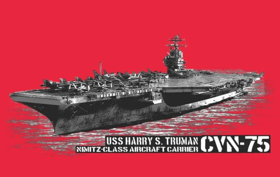 USS Nimitz Clase CVN-75 Harry S. Camiseta portaaviones Truman. Camiseta de algodón de verano de manga corta con cuello redondo para hombre nueva S-3XL