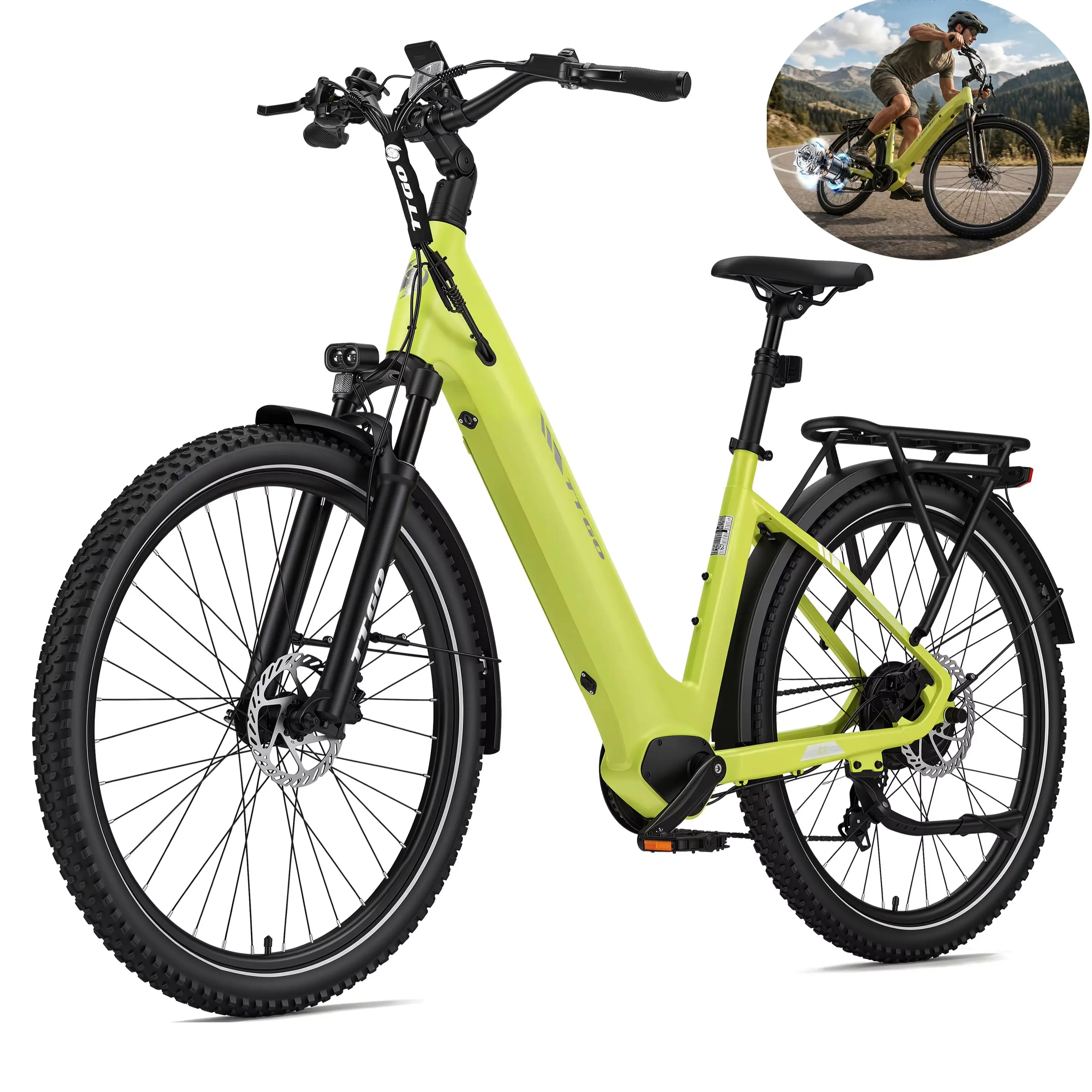 Z3 SUV E-BIKE 27,5 Zoll Elektro-Mountainbike für Herren und Damen, 48V15Ah herausnehmbarer Akku, 70Nm Drehmoment, 250W Motor, 7S hydraulische Scheibenbremse, Zoom-Federung, verstellbare Sattelstütze,