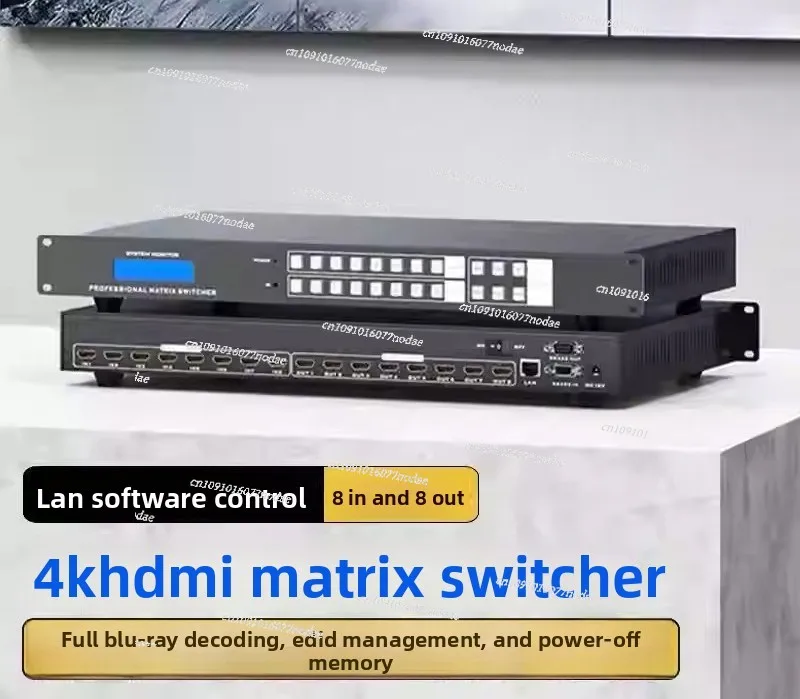 

Seamless HDMI Matrix Switcher 8x8 with Splicing Mode, 4K 30Hz, Available for 4x4, 8x8,