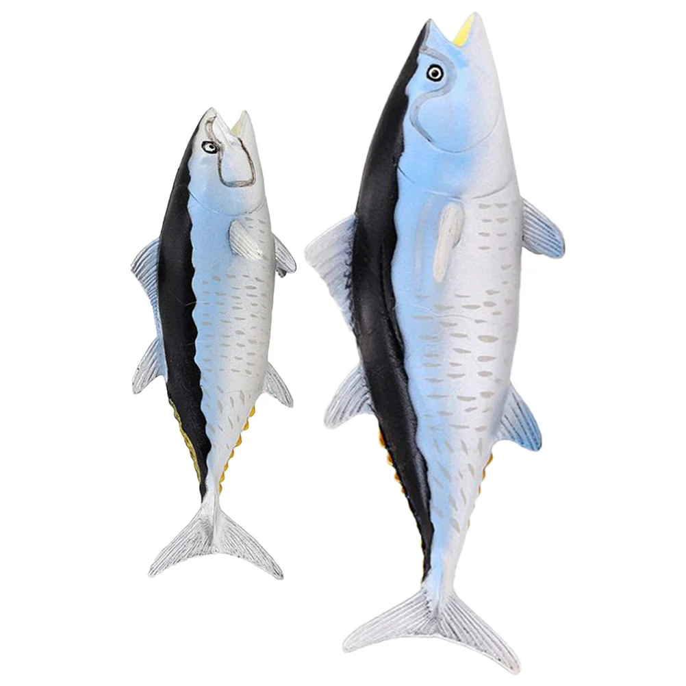 

Coastal Wall Sculptures Simulated Tuna Animal Fish Crafts Desktop Ornament Child Tank Artificial