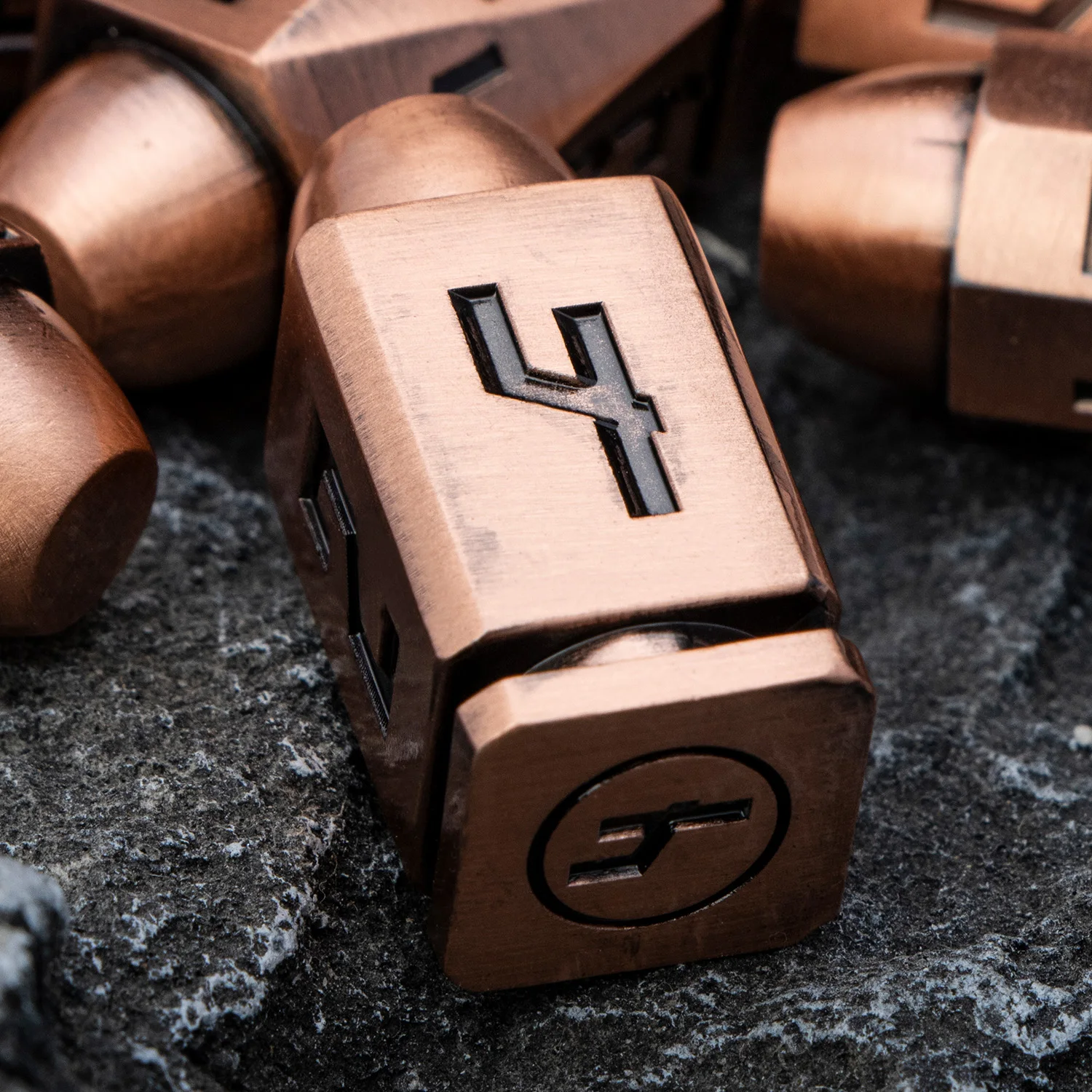 

DND Metal Polyhedral Bullet Larger Dice For D+D Dungeon and Dragon Tabletop Role Playing Game D and D Dice Set D20 D12 D10 D8 D6