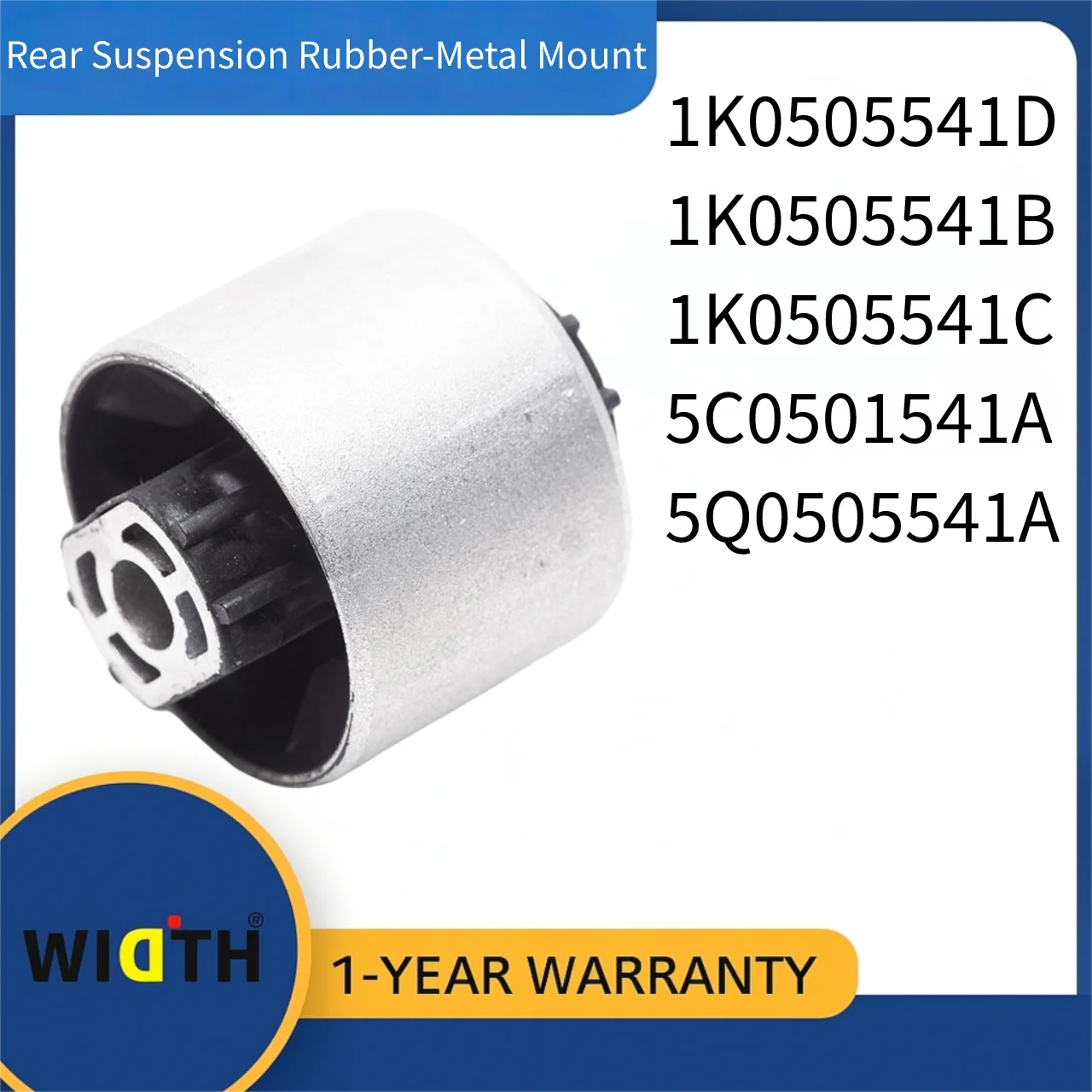 

1K0505541D / B / C 5C0501541A 5Q0505541A Rear Suspension Rubber-Metal Mount for VW Golf Jetta Passat Tiguan Audi A3 Q3 2004-2020