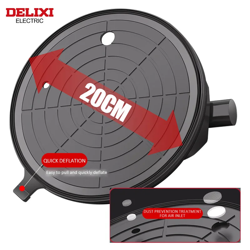 DELIXI ELECTRIC Glass Suction Cup Strong Heavy Duty Ceramic Tile Floor Special Electric Large Suction Cup Vacuum Pump Extractor