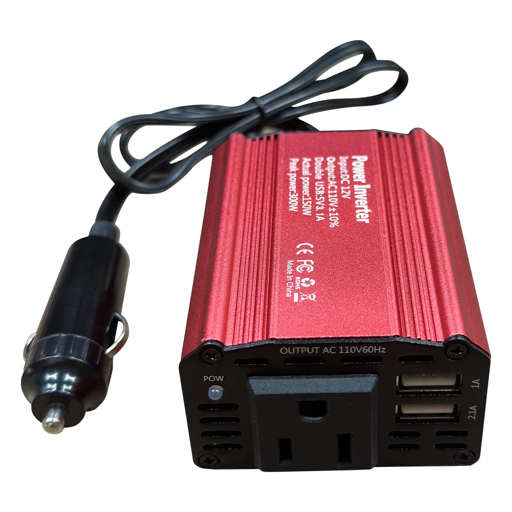 US Inverter 12V 110V Modified Sine Wave Inverter 300W Stable Power USB Socket Auto Inversor Converter Car Inverter CE