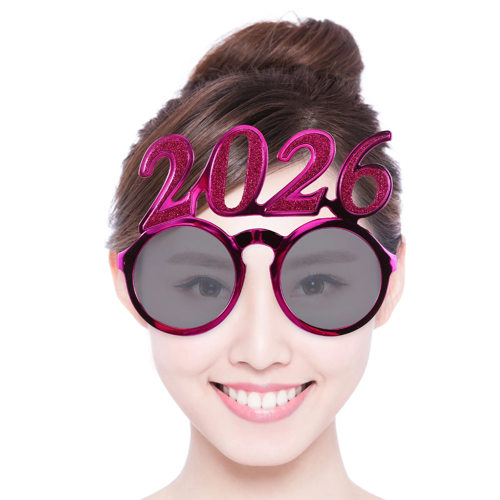 

4 Pcs New Year Digital Glasses 2026 Number Eyeglasses Eyewear Years Graduation Christmas
