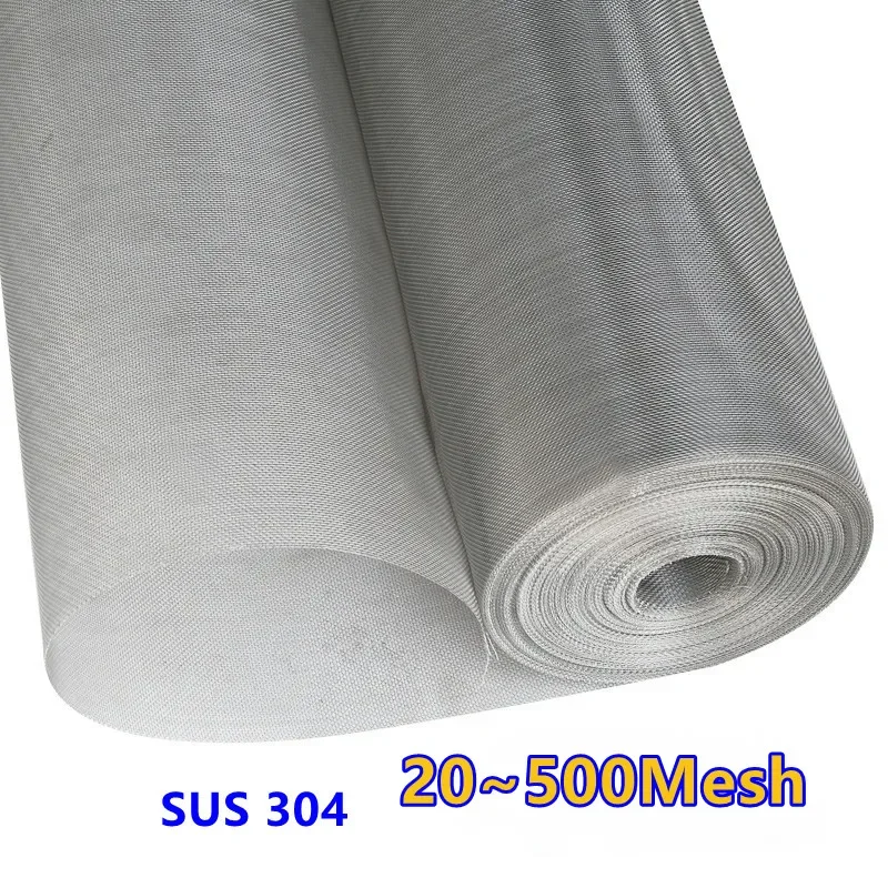 

304 Stainless Steel Mesh Food Filter Metal Net Filtration Woven Wire Sheet Screening Filter Home Kitchen Strainers