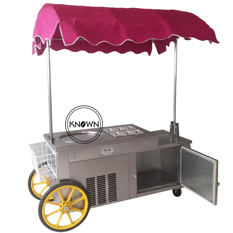 

Customized 220/110V with double compressors outdoor mobile gongly serive soft ice cream machine China