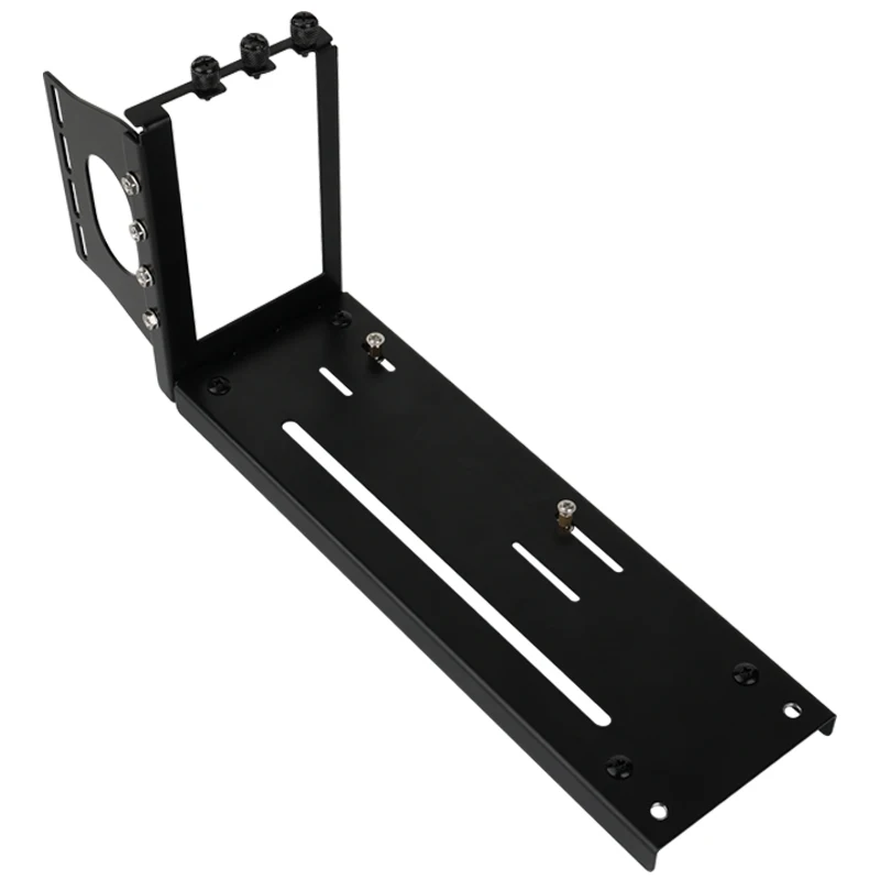 Vertical GPU Mount Bracket 2Slots Graphics Card Holder with Hardware eGPU Dock External GPU Docking Station Black with Screw Kit