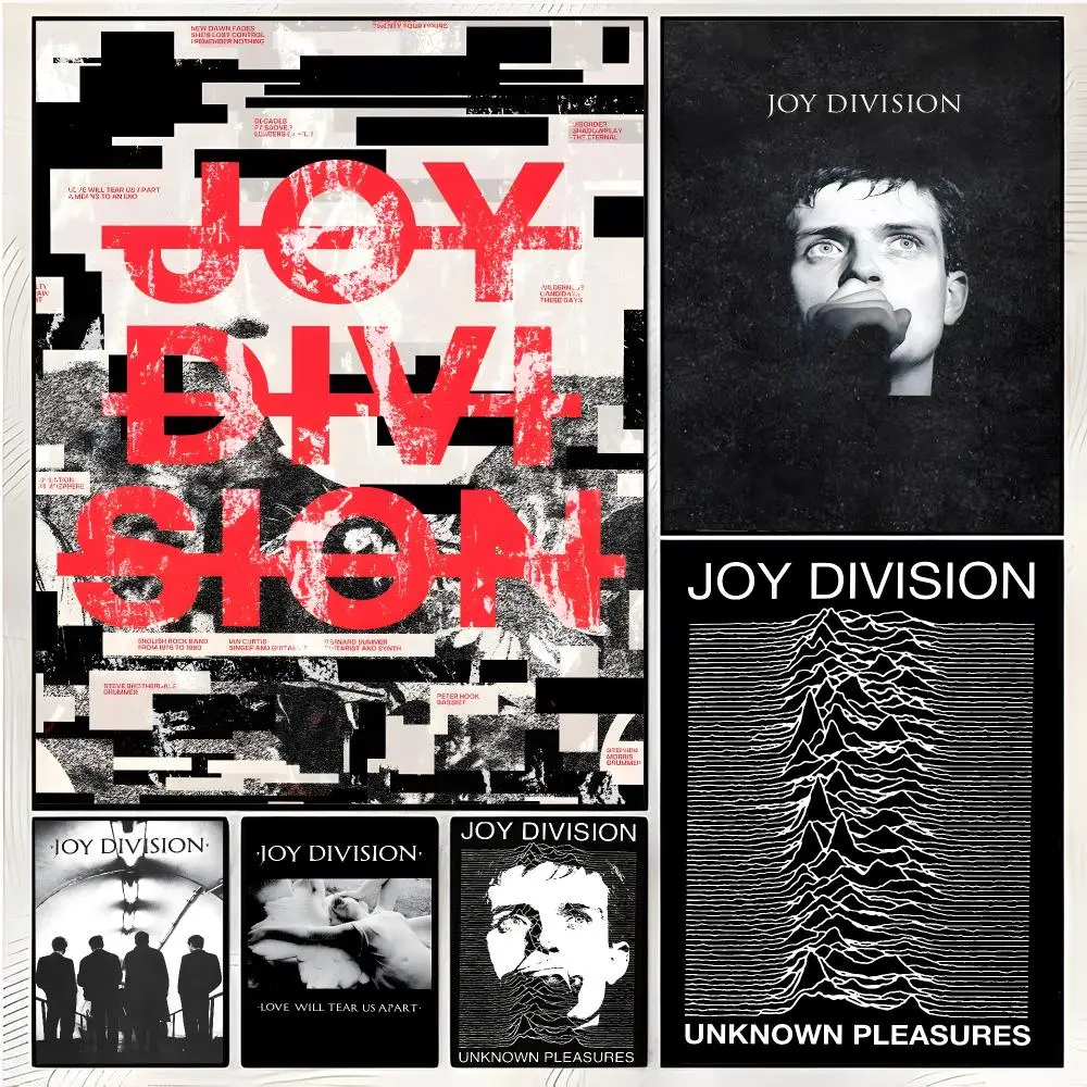 Moody Postpunk J-Joy Division Poster Superior Home Space  Indoor Decorative Art & Home Decor