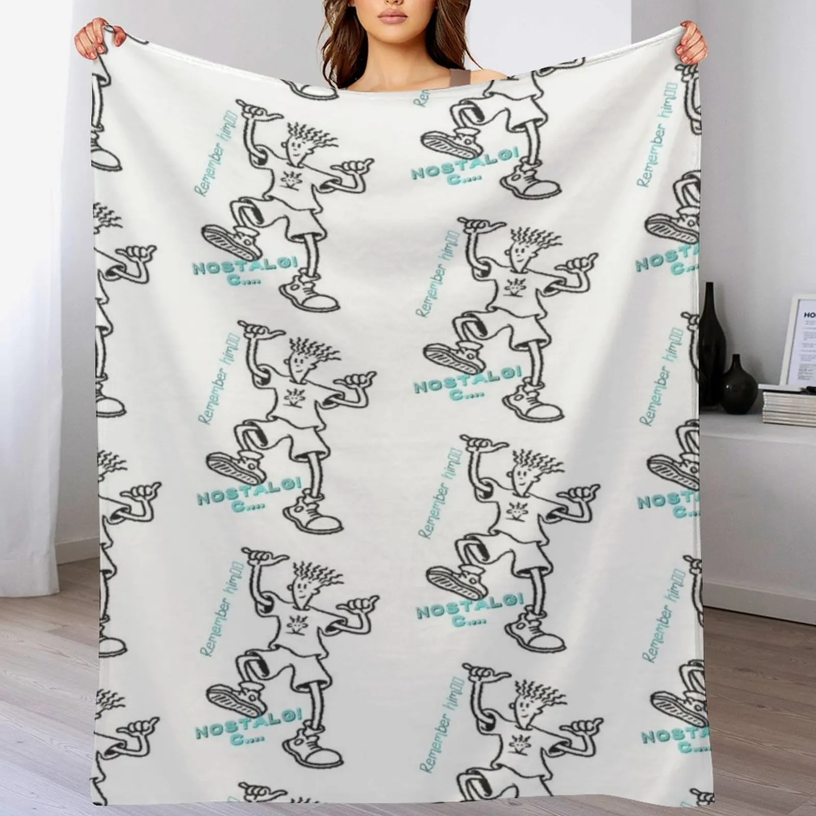 

Pepsi 7up vintage Fido Dido logo. Throw Blanket Soft Cozy Blanket for Pet Kids Adults
