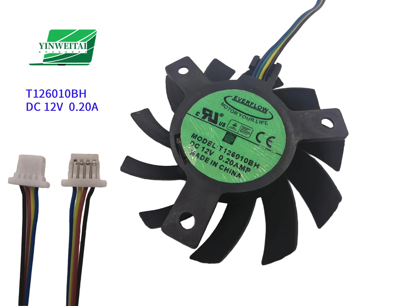 For Shadowmagic X4 Coral Light quiet fan T126010BH diameter 55mm hole distance 40mm