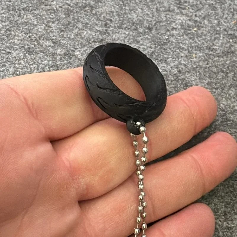 Motorcycle Tire Pattern Keychain Key Ring For Motorbike Riding Enthusiast Decoration