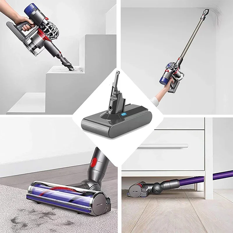 Dyson V8 – Batterie de remplacement, 21,6 V, 98000mAh, sans câble, aspirateur à main