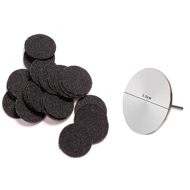 25mm Professional Replaceable Sanding Paper Pedicure Disc Foot Dead Skin Cuticle Callus Removal Foot Rasp Files Sandpaper Tool