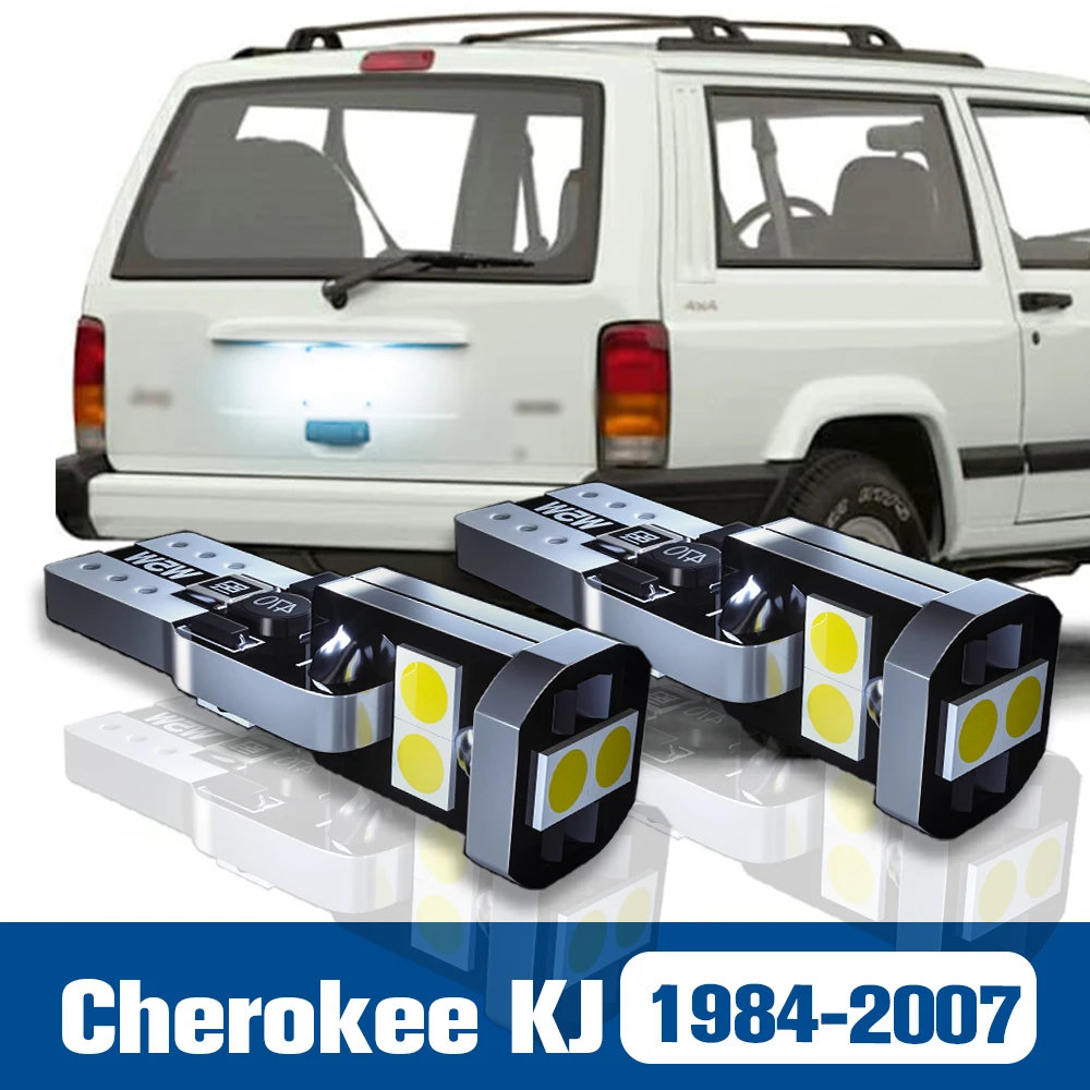 

2x LED License Plate Light Lamp Accessories Canbus For Jeep Cherokee KJ 1984-2007 1998 1999 2000 2001 2002 2003 2004 2005 2006