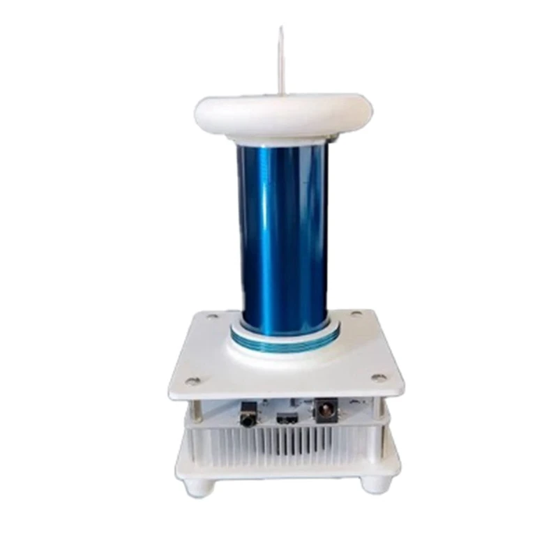 For Tesla Coil Plasma Speaker Music High-Power 30cm Arc Plasma Windmill Light Up Without Wire(Blue)US Plug