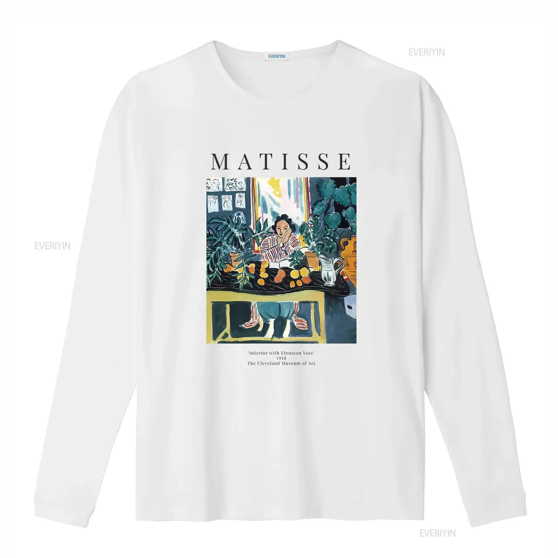 Henri Matisse Interior with Etruscan Vase 1910 Painting Art Impressionism Fauvism T Shirt Made of 100 Premium Cotton vintage