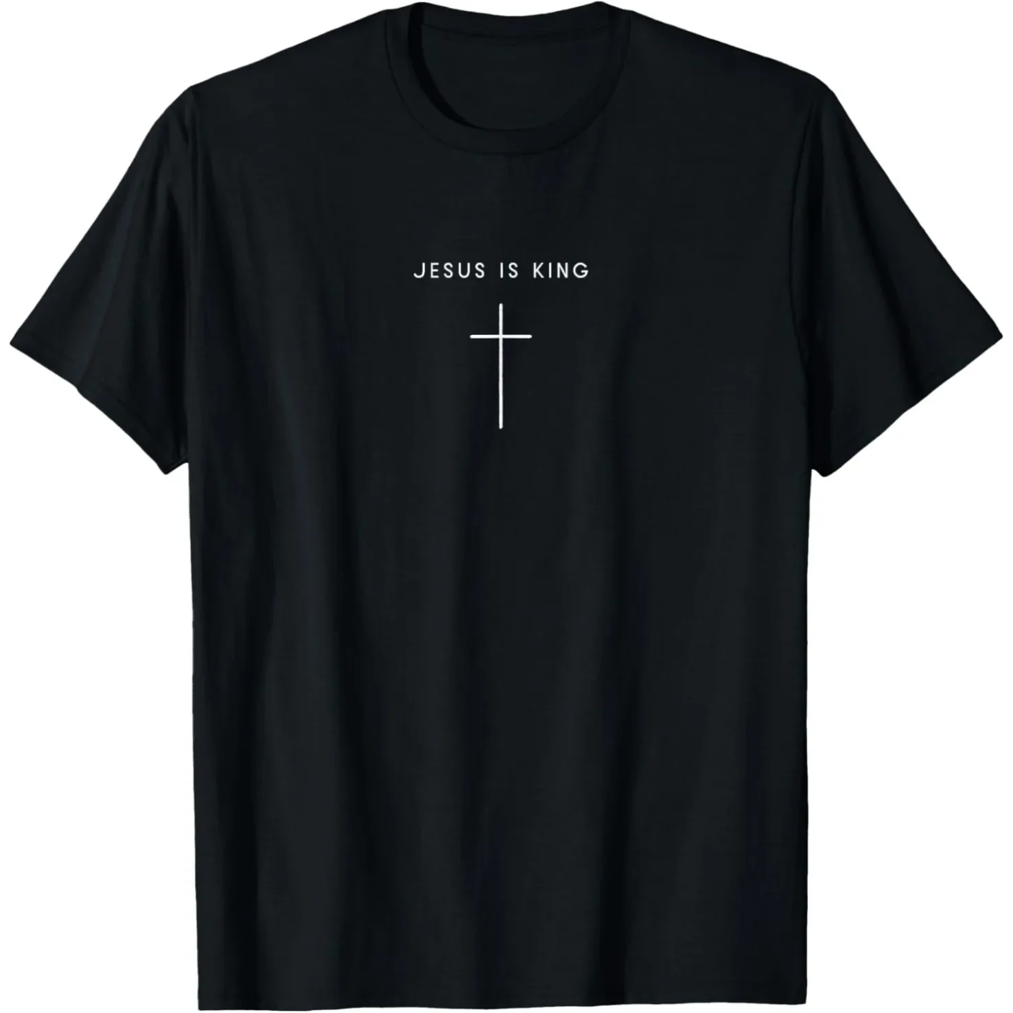 Funny Jesus Is King Christian Religious Faith T Shirts Men Women Humor Streetwear Tee Shirt Short Sleeve Unisex Loose Clothing