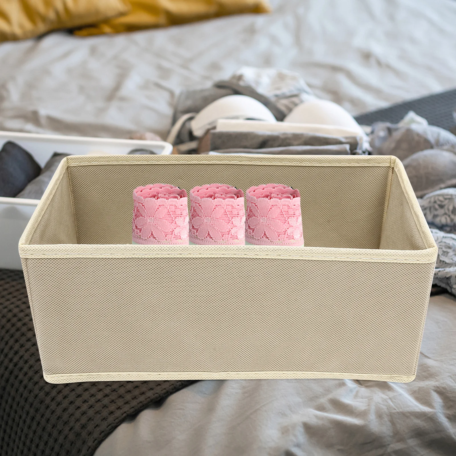 

3 Pcs Underwear Storage Box Non woven Fabric Socks Bra ganizer Drawer Clothes Container Wardrobe Closet Household Item