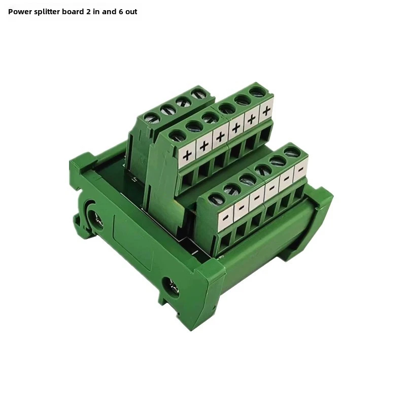 1Pcs/lot DIN Type Screw Terminal Block Multi-In/Out PCB Distribution Box Parallel Power Cord Splitter Connector for Wiring