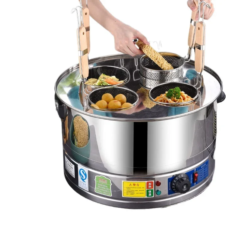 

Commercial stove 304 noodle cooking stove Electric heating pot Small stove Multi-purpose bucket for boiling soup