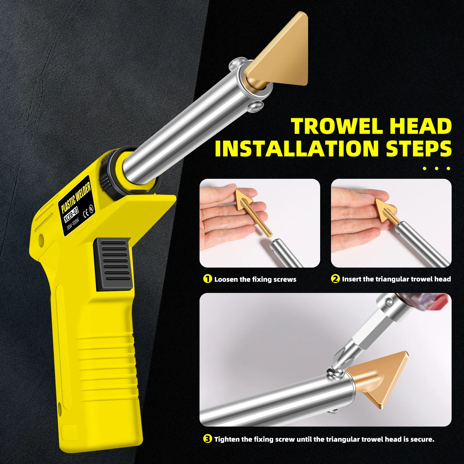 Kit besi solder 110v220V, Kit solder portabel (untuk produk plastik, papan sirkuit, DIY rumah, perbaikan elektronik)