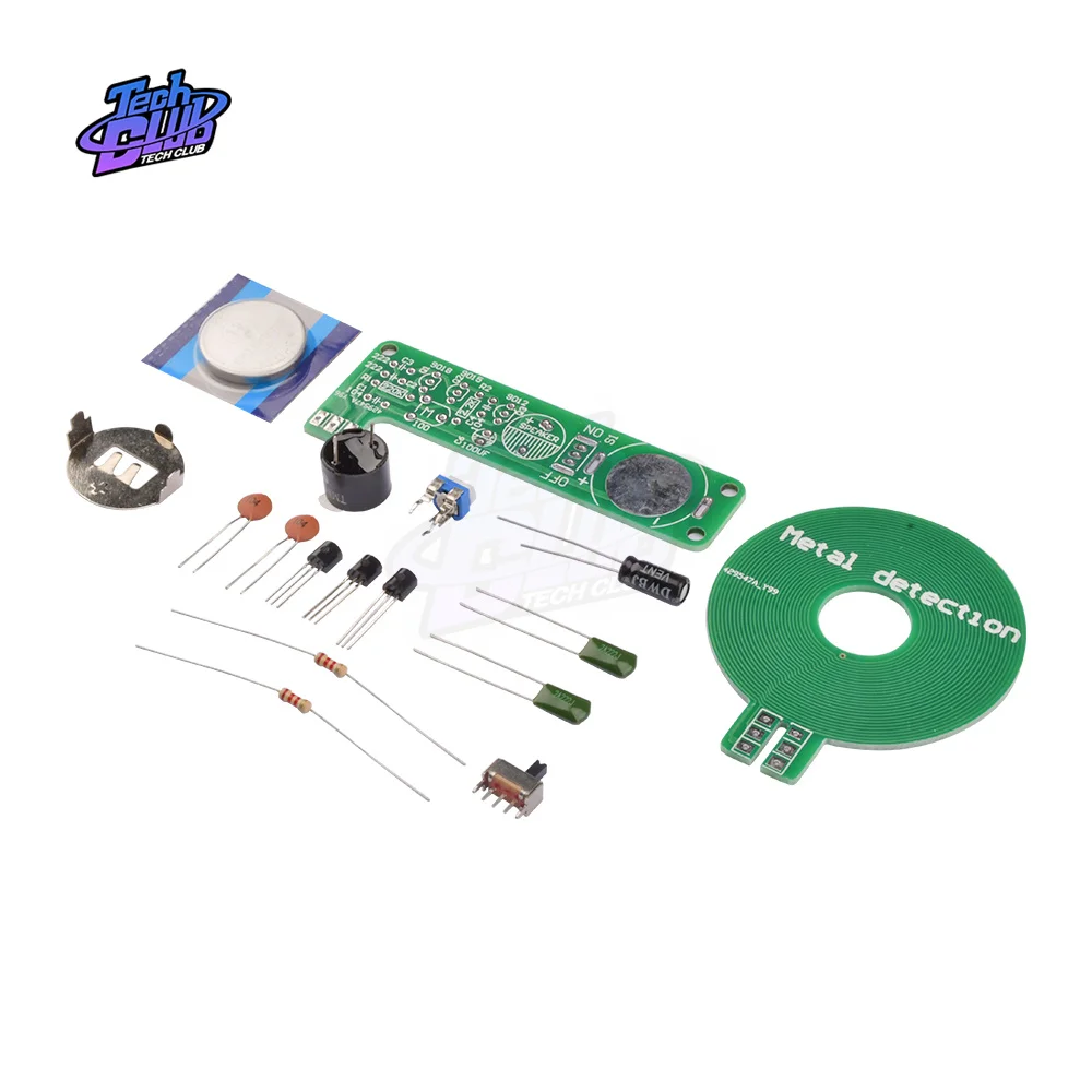 DC 3V-5V Metal Detector Kit Kit elettronico modulo scheda sensore parte elettronica fai da te Metal Detector Kit fai da te accessori