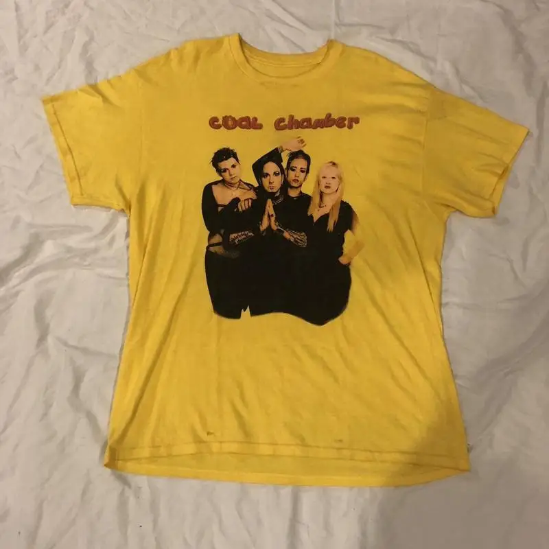

Rare Coal Chamber Band Gold Color 100 Cotton All Size T Shirt