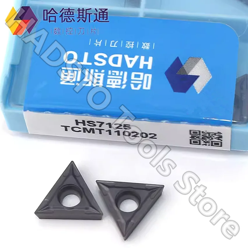 

TCMT110202 HS7125 TCMT110202 TCMT HADSTO CNC carbide inserts Turning inserts PVD coating For Steel, Stainless steel, Cast iron