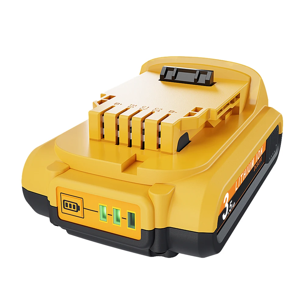 3500MAH dla Dewalt DCB200 20V wymienna bateria kompatybilna z Dewalt 20V DCB200 DCB101 DCB115 narzędzia bateria podwójna ładowarka