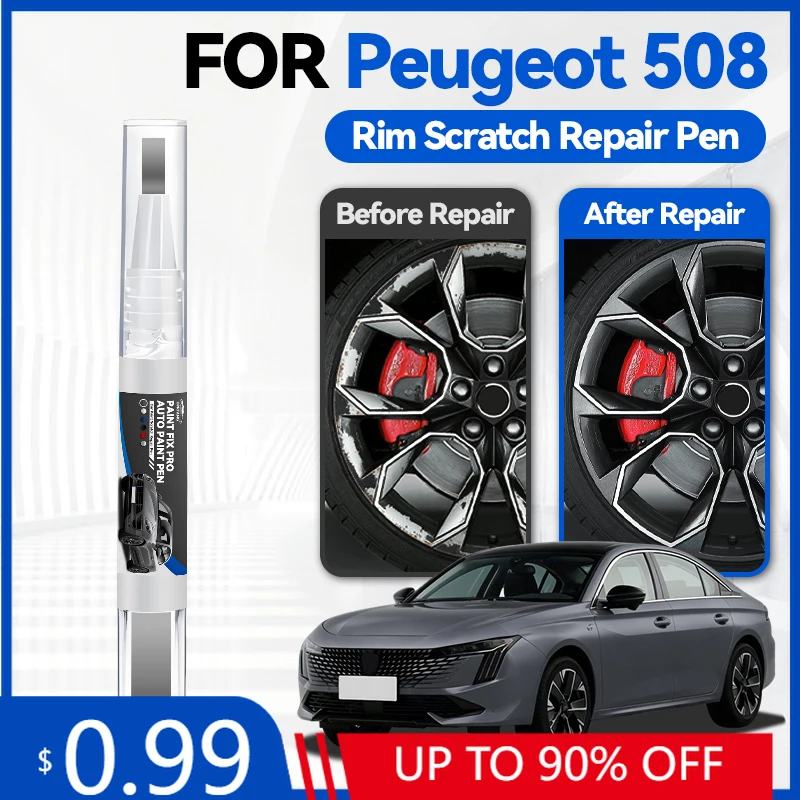 

Карандаш для подкраски колесных дисков PEUGEOT 508, набор для быстрого и простого ремонта царапин на колесах, краска для дисков C