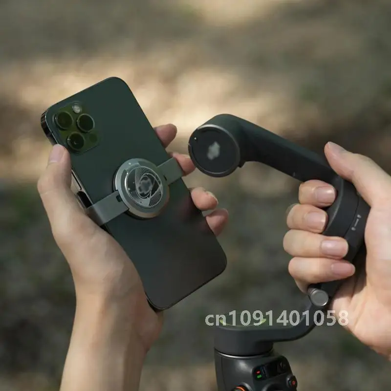 For DJI Osmo Mobile 6/SE/OM 5/4/4 SE Handheld Gimbal Stabilizer Magnetic Phone Clamp 3 Quickly Easily Connection Clip Accessory