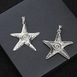 DIY Punk Star Pendant Exaggerate Star Charm Alloy Star-Jewelry Star Shape Charm Dangle for DIY Y2K Jewelry Making Craft