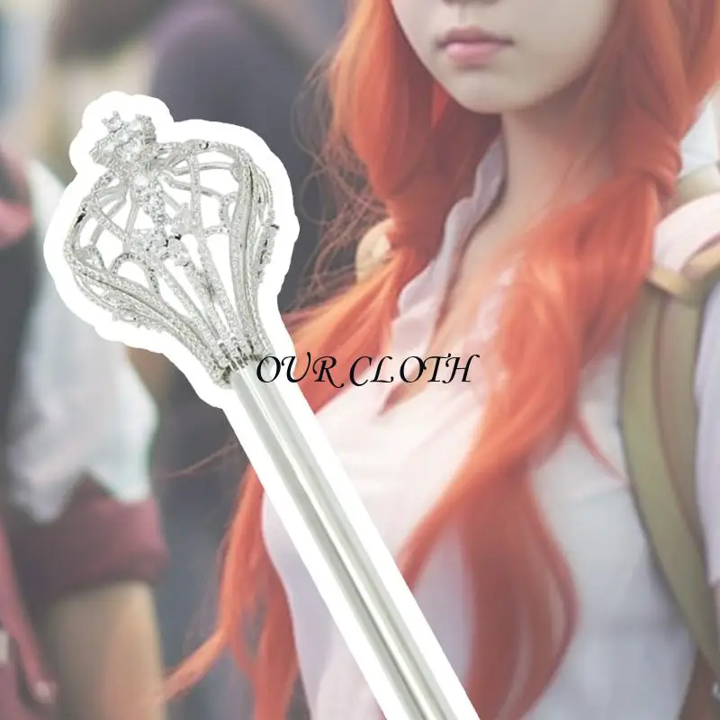 Luxury Rhinestones Royal Scepter Costume Prop For Princess Pageants Wedding Event And Christmas Celebrations Y1AC