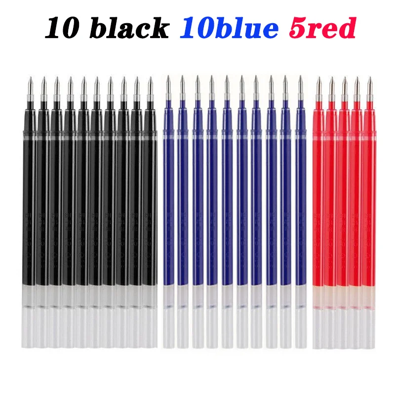 22pcs Large Capacity Bullet Gel Pen 1.0 0.7 0.5Mm Office Business Pen Frosted Shell Autograph Calligraphy School Stationery