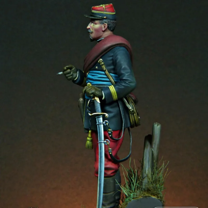 1/24  Resin Figure Model Kit Ancient French Army Officer Military Hobby Miniature Kit Requires Assembly Painting Free Shipping