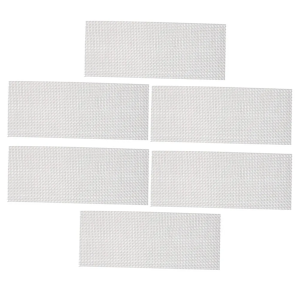 6pcs Stainless Steel Aquarium Mesh Pad Replaceable Sturdy Wire Mesh For Fish Tank Moss Plant Decoration Aquarium Supplies