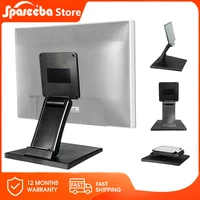 14-24 "" Soporte para Monitor de Escritorio con Orificio VESA Armazón Plegable para Pantalla de TV Soporte de Montaje de Pantalla Soporte de Metal para Cficina Casa Escuela