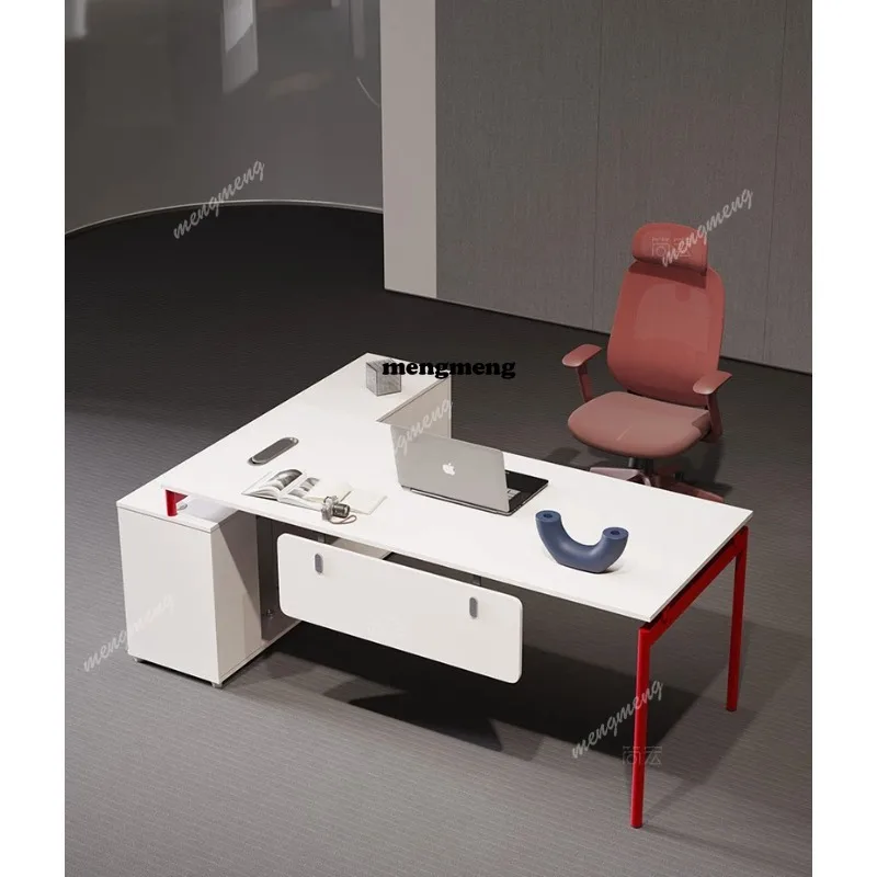 Supervisor's desk, manager, boss's desk, small leader, lady, young and luxurious