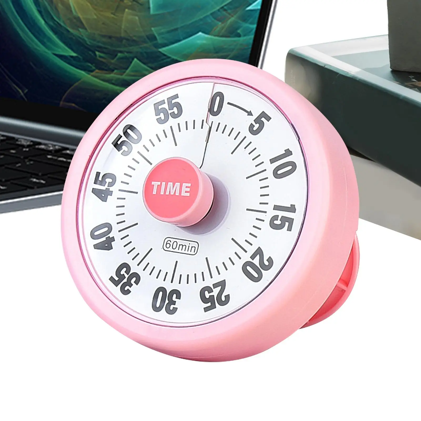 Visual Timer For Kids Rainbow Disk 60-Min Countdown Silent Children's Visual Desk Timer For Kids Boys Teens Adults Home Kitchen