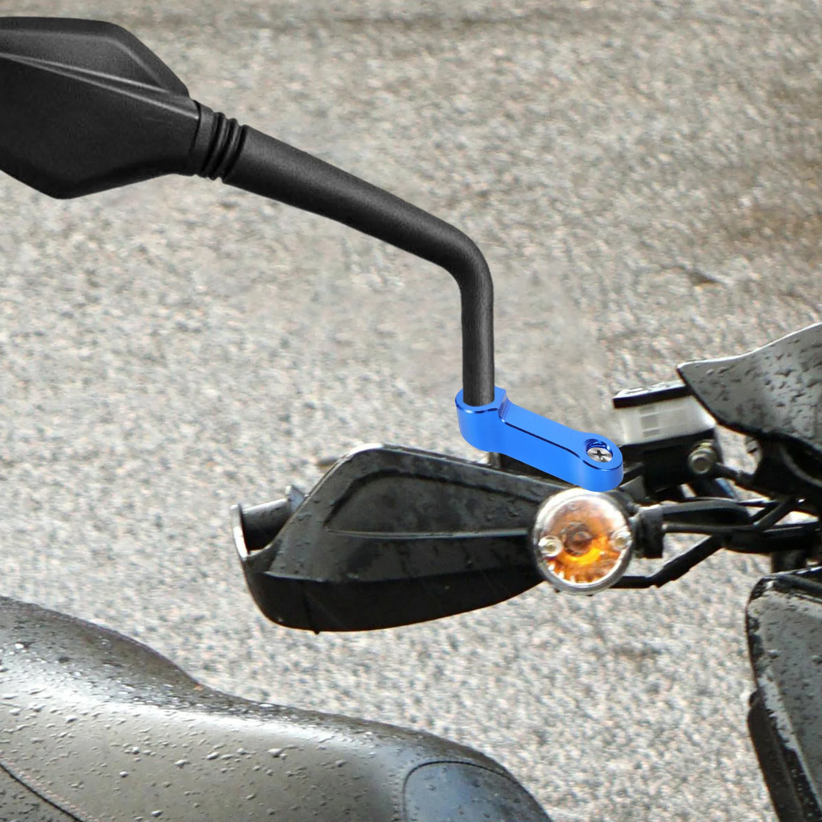 

2Pcs Motorcycle Rearview Mirror Extender Aluminum Alloy Wide View Safety Upgrade Stylish Color Fit for Motorbike and Electric