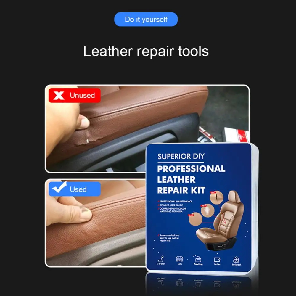 Leather Repair Tool Universal 1 Set Car Accessories Leather Repair Kit Durable Car Supplies Repair Cream Repair Kit Portable