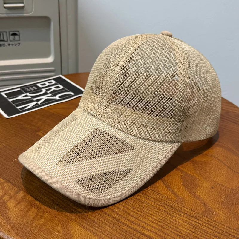 Sommer-Baseballkappe mit Hohlem Rand und Atmungsaktivem Vollnetz, Unisex, Verstellbarer Sonnenhut für Outdoor-Aktivitäten – Detail 11