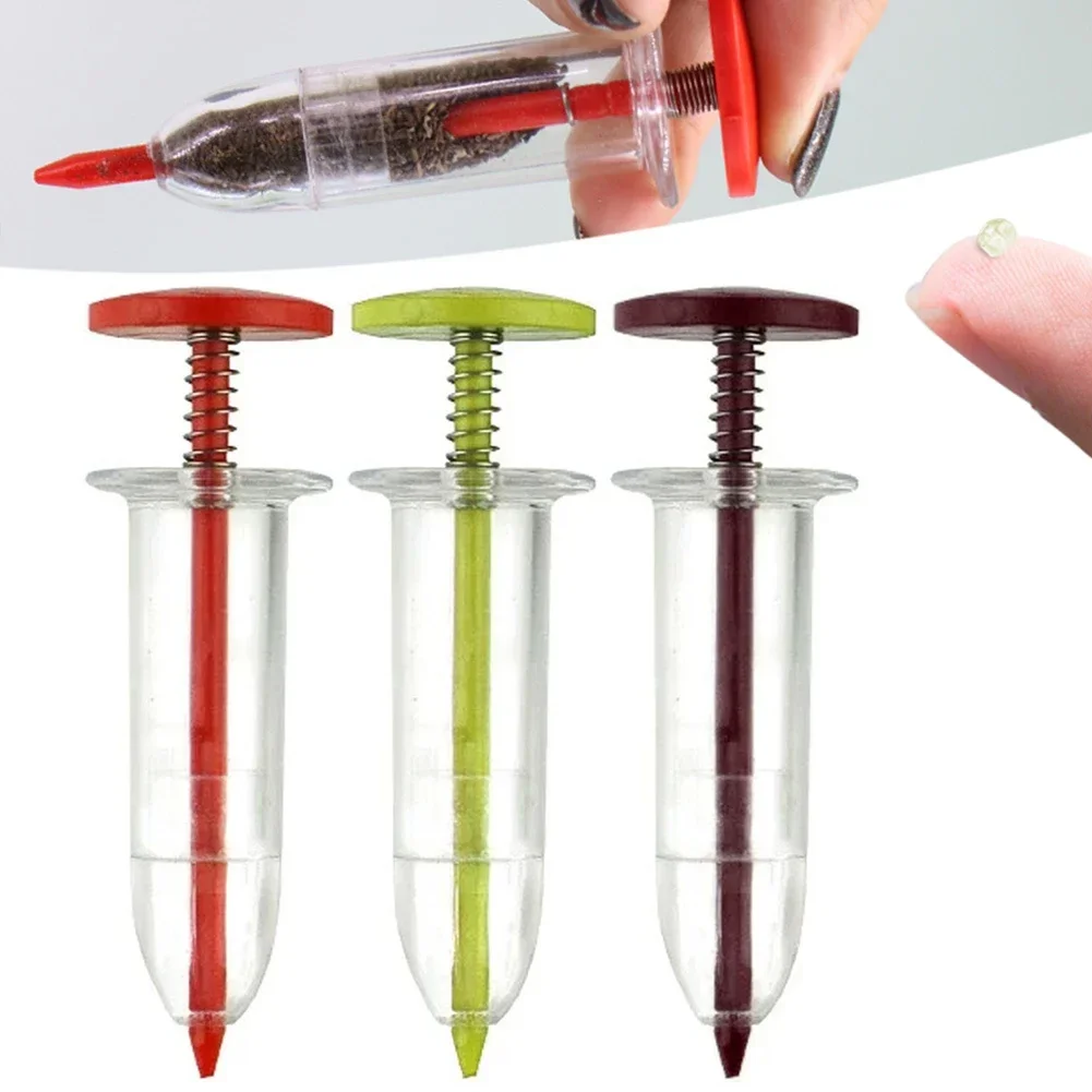 

Mini Sowing Seed Dispenser Syringe Seeder Manual Sower Seed Spreader Garden Seeding Dispenser Small Seed Spreader Gardening Tool