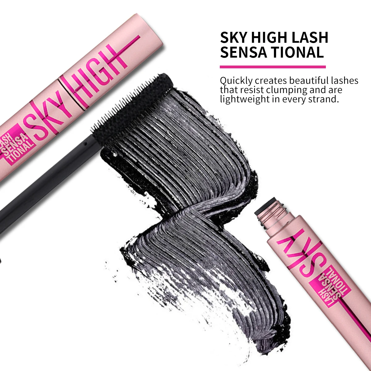 Barubt 4D Mascara - Lengthening, Thickening, Waterproof, Sweat-Resistant, Non-Smudging, Easy to Remove image 6
