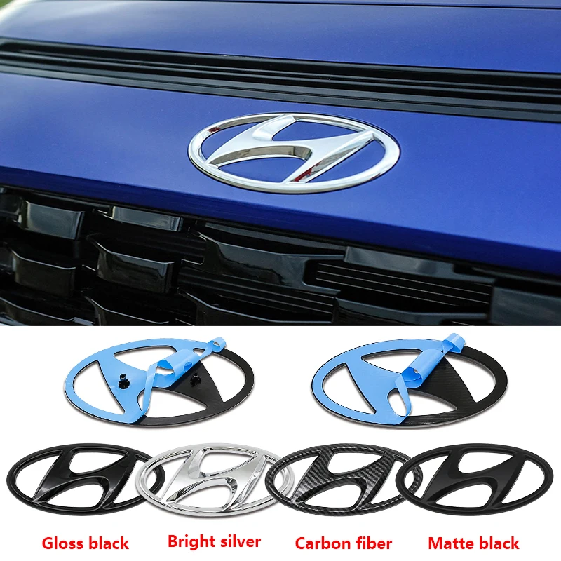 

Для Hyundai Tucson Accent Elantra Santa fe Sonata I40 ix25 ix35 эмблема ABS автомобильный логотип передняя решетка украшения наклейка аксессуары