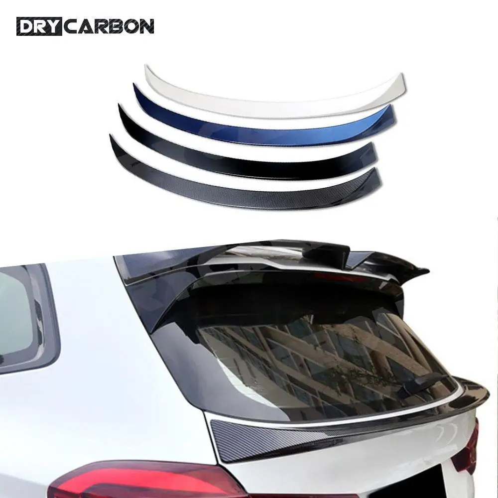 Glossy Black Rear Trunk Middle Lip Spoiler Blue Color Rear Boot Wings For BMW X3 G01 2018 2019 2020 Middle Wings Accessories