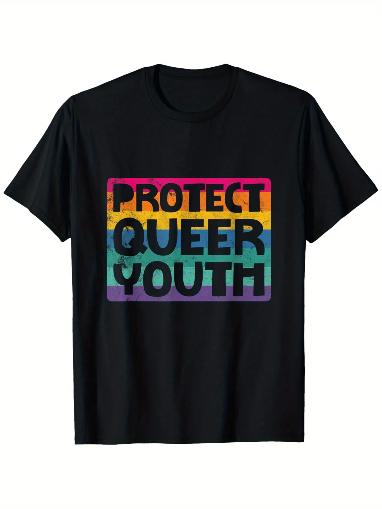 

ЛГБТ-прайд Protect Queer Молодежная рубашка Подарочная футболка для геев и лесбиянок