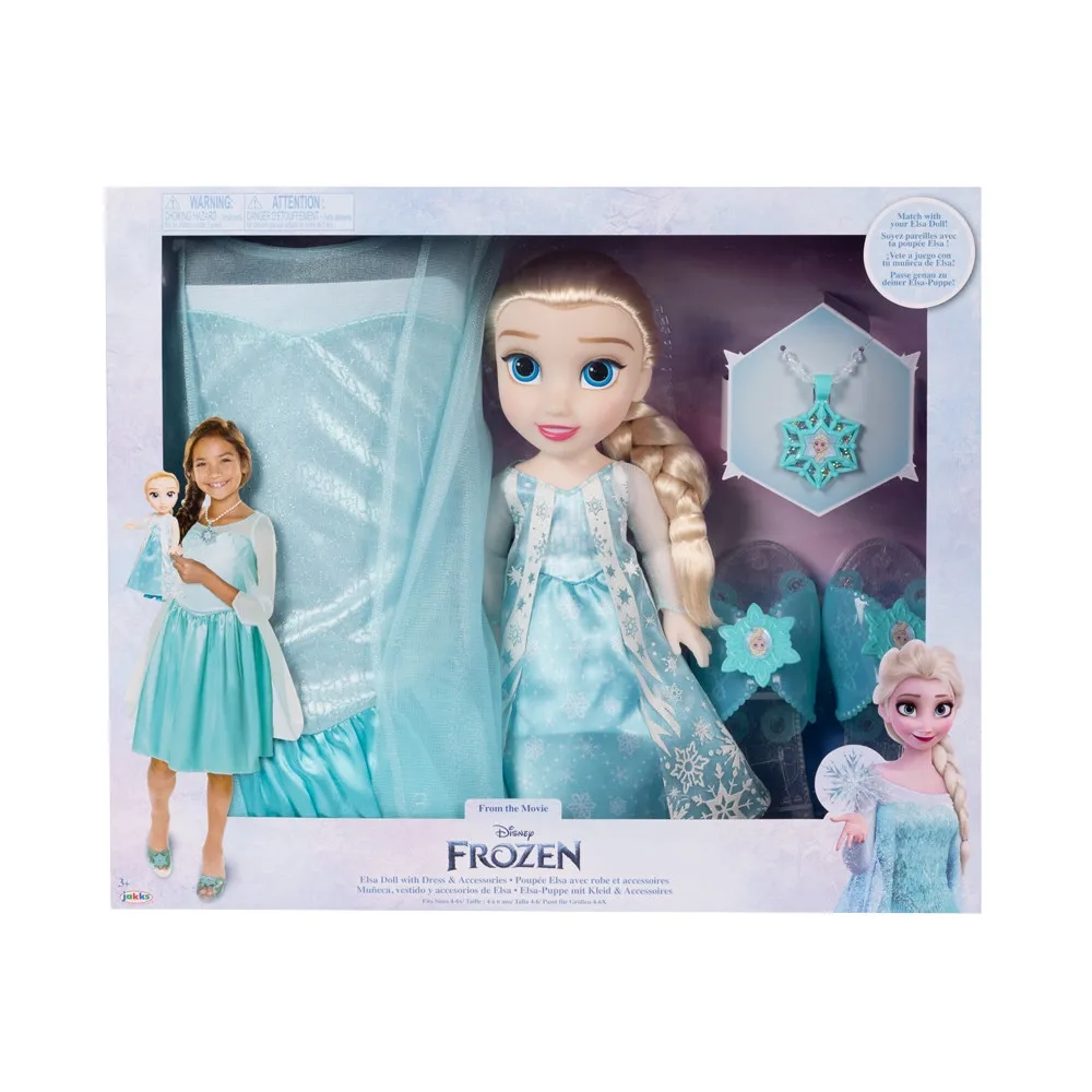 Disney Frozen Elsa Doll Kit With Fantasy Shoes and Tam Accessories. Single Multichildren-BR2330